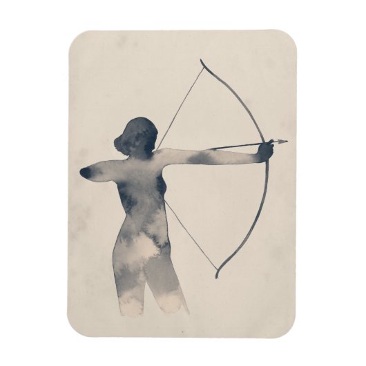 考古水色シルエット マグネット (縦)