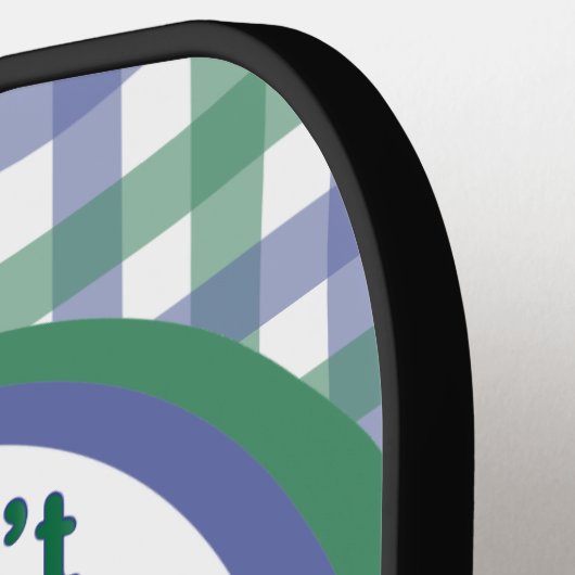 「耐えられないなら出ていけ」ジンジャーブレッドマン ピックルボールラケット (左詳細)