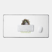 耐えられない長袖Tシャツになる デスクマット (キーボード&マウス)