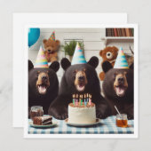 耐え忍べ信じる!誕生日を祝う 招待状 (正面/裏面)
