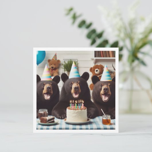 耐え忍べ信じる！誕生日を祝う 招待状 (スタンド正面)