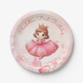 耐カッスタミピンクプリンセス ペーパープレート (正面)