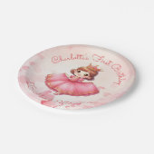 耐カッスタミピンクプリンセス ペーパープレート (アングル)