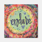 耐カラフル感動的意欲を起こトレンディー マグネット (正面)