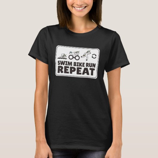 耐久スポーツトライアスロンサイクリングランニン Tシャツ (正面)
