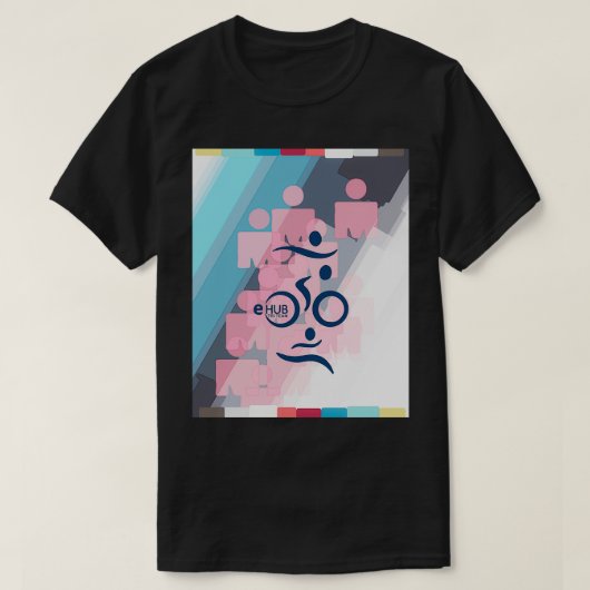 耐久ハブtriathlonチームグラフィック tシャツ (デザイン正面)