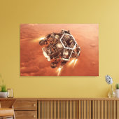 耐久ローバー発射ディセントステージエンジン キャンバスプリント (インサイチュ (リビング))