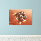 耐久ローバー発射ディセントステージエンジン キャンバスプリント (インサイチュ (ウッドフロア))