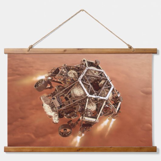耐久ローバー発射ディセントステージエンジン 吊り下げ型タペストリー (正面)