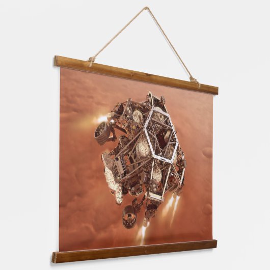 耐久ローバー発射ディセントステージエンジン 吊り下げ型タペストリー (傾斜あり)