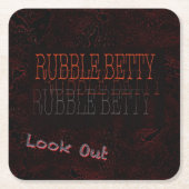 耐久性と吸収性の紙コースター スクエアペーパーコースター (正面)