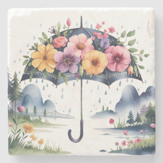 耐久性と装飾的なドリンクプロテクターフローラ ストーンコースター