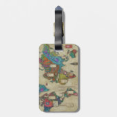 耐久性に優れたアクリルトラベルラベル ラゲッジタグ (裏面縦)