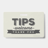 耐久性に優れたヒントつるウェルカムサイン（小） バッジ (裏面)