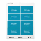 耐久性のあるモノクロ ラベル (フルシート)