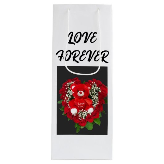 耐久性スタイリッシュの高い景品バッグ ワインギフトバッグ (正面)