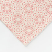 耐久性デライトレッドパターン（の模様が）あるフリースブランケ フリースブランケット (角)