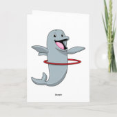 耐久性トレーニングでフィットネスタイヤを履くイルカ カード (裏面)