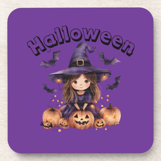 耐久性ハロウィーン魔女コースター コースター (正面)