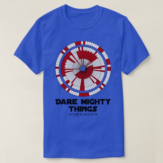 耐久火星ローバーランディング Tシャツ (デザイン正面)