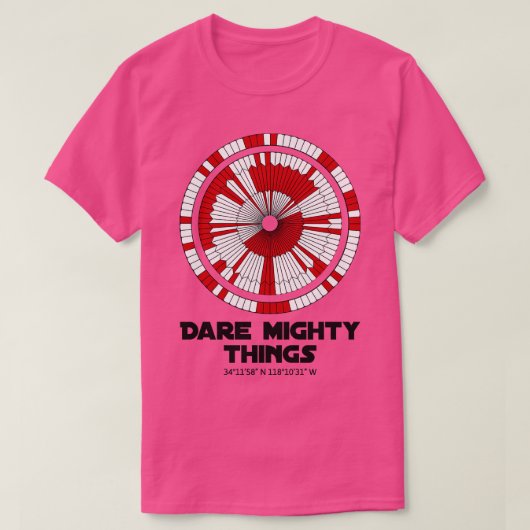 耐久火星ローバーランディング Tシャツ (デザイン正面)