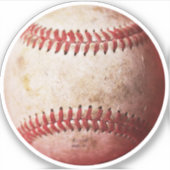 耐候性の高い野球写真 シール (正面)