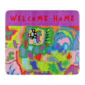 耐候性パーソナライズされたハウスフラグ カッティングボード (正面)