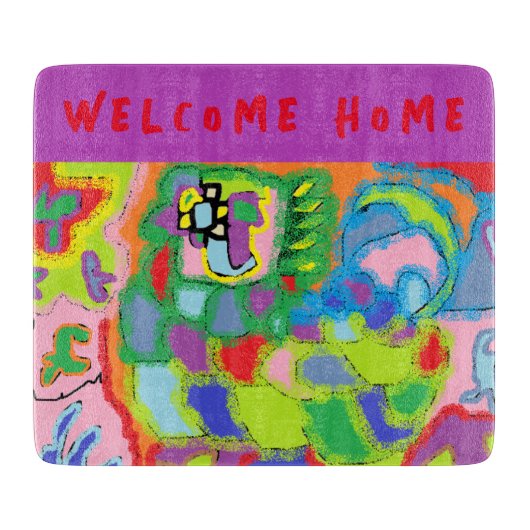 耐候性パーソナライズされたハウスフラグ カッティングボード (正面)