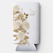 耐候性パーソナライズされたホワイトセルツァークーラーボックス スリム缶クーラー (裏面)