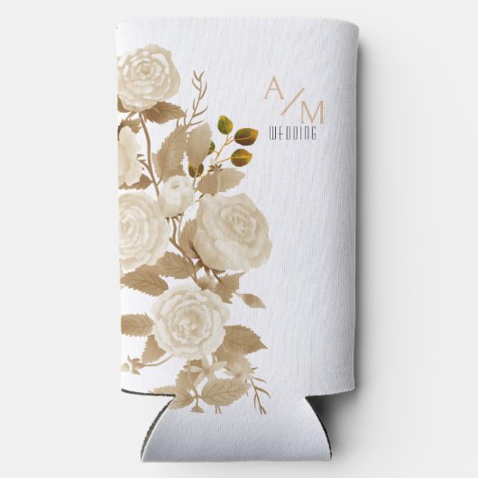 耐候性パーソナライズされたホワイトセルツァークーラーボックス スリム缶クーラー (裏面)