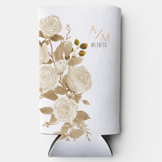 耐候性パーソナライズされたホワイトセルツァークーラーボックス スリム缶クーラー (正面)