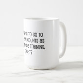 耐性訓練 コーヒーマグカップ (正面右)