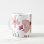 耐水性の花：フローラ洗練 コーヒーマグカップ (正面左)