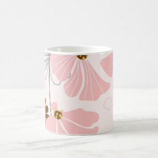 耐水性の花：植物性のTouchを持つマグカップ コーヒーマグカップ