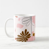 耐水性の花：植物性のTouchを持つマグカップ コーヒーマグカップ (左)