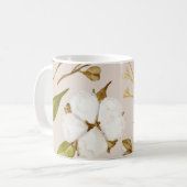 耐水性の花：永遠のフローラチャーム コーヒーマグカップ (正面左)