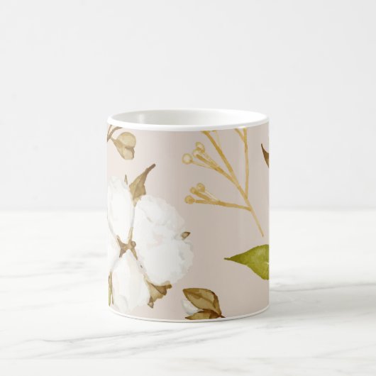 耐水性の花：永遠のフローラチャーム コーヒーマグカップ (中央)
