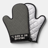 耐火性のチェーンメールのオーブンのミッツ 鍋つかみ (正面/裏面)