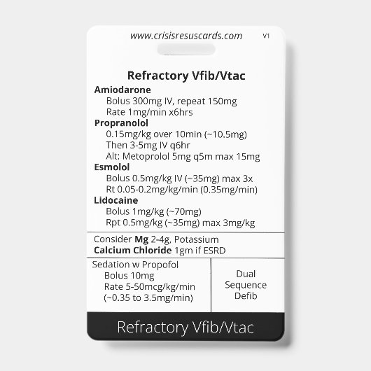 耐火性Vfib/VtacおよびHs&Ts バッジ (正面)