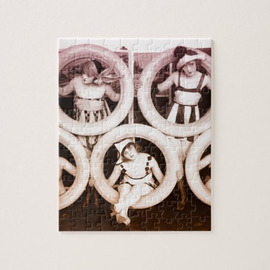 耐火石材の女の子の20年代 ジグソーパズル (縦)