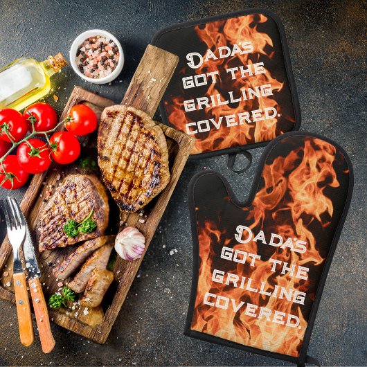 耐炎パパのBBQアーマー 鍋つかみ&鍋敷きセット