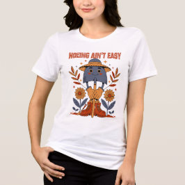 耕すのは大変 トライブレンドＴシャツ