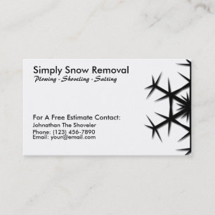 耕すシンプルな雪のシャベルで掘ること取り外しカード 名刺