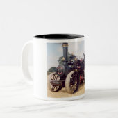 耕す(耕す)エンジン ツートーンマグカップ (正面左)
