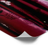 耕作可能な農地と青い空への窓ビュー ポスター (角)