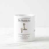 "耳が聞こえないコーヒー"コップの解剖学 コーヒーマグカップ (中央)