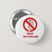 耳が聞こえない印 缶バッジ (正面&裏面)