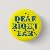 耳が聞こえない懸命 缶バッジ (正面)