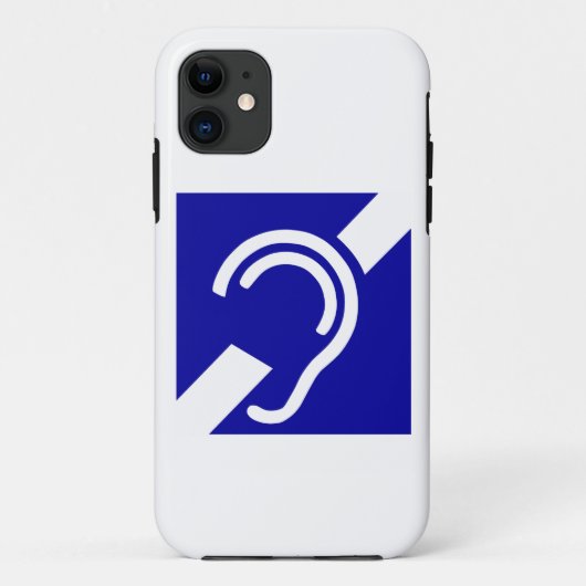 耳が聞こえない記号 Case-Mate iPhoneケース (裏面)