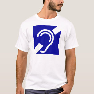耳が聞こえない記号 Tシャツ